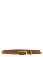 Brown Logo Buckle Belt 1