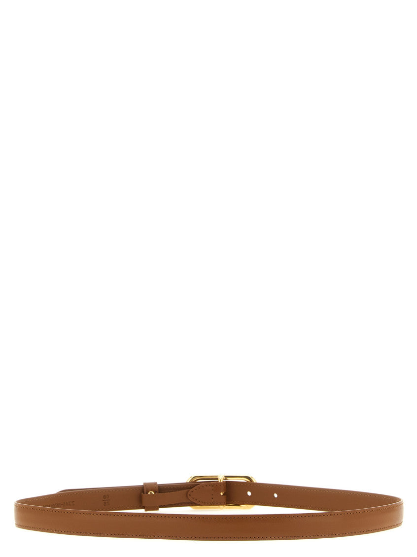 Brown Logo Buckle Belt 2