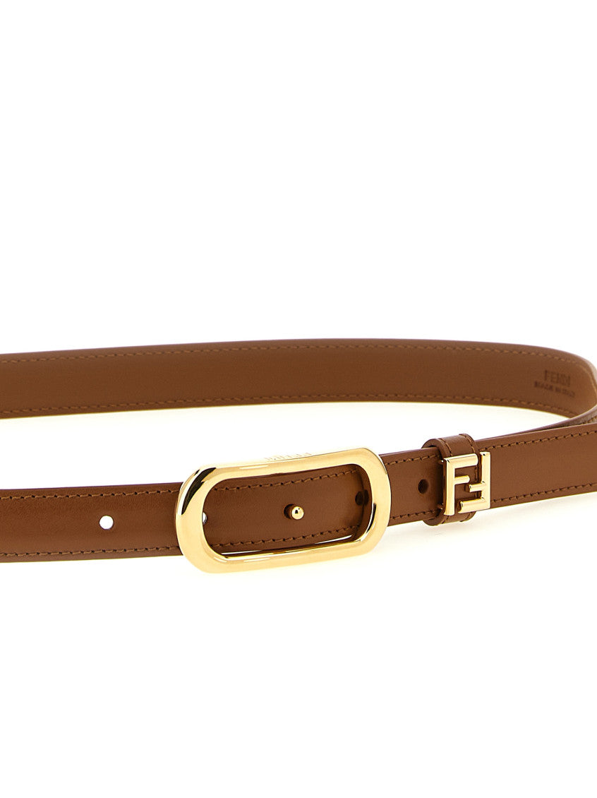 Brown Logo Buckle Belt 3
