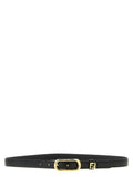 Black Logo Buckle Belt 1