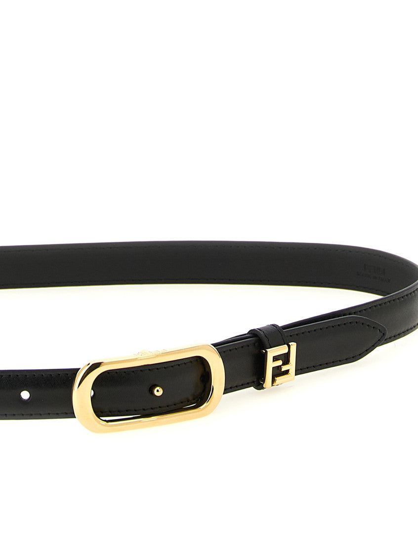 Black Logo Buckle Belt 3