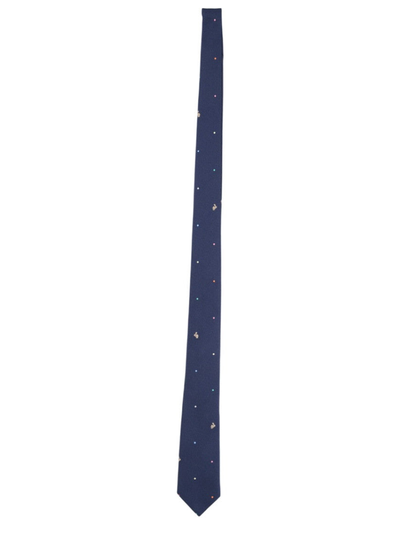 Blue Printed Tie 1