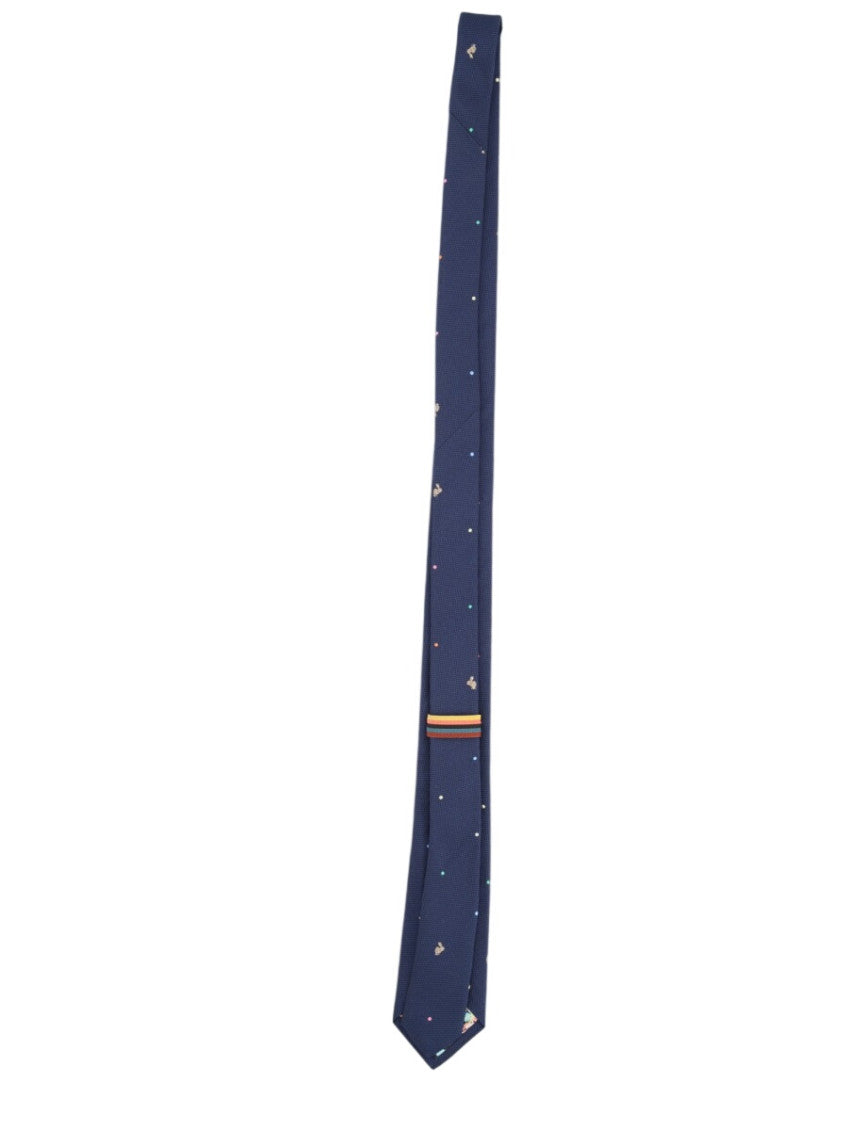 Blue Printed Tie 2