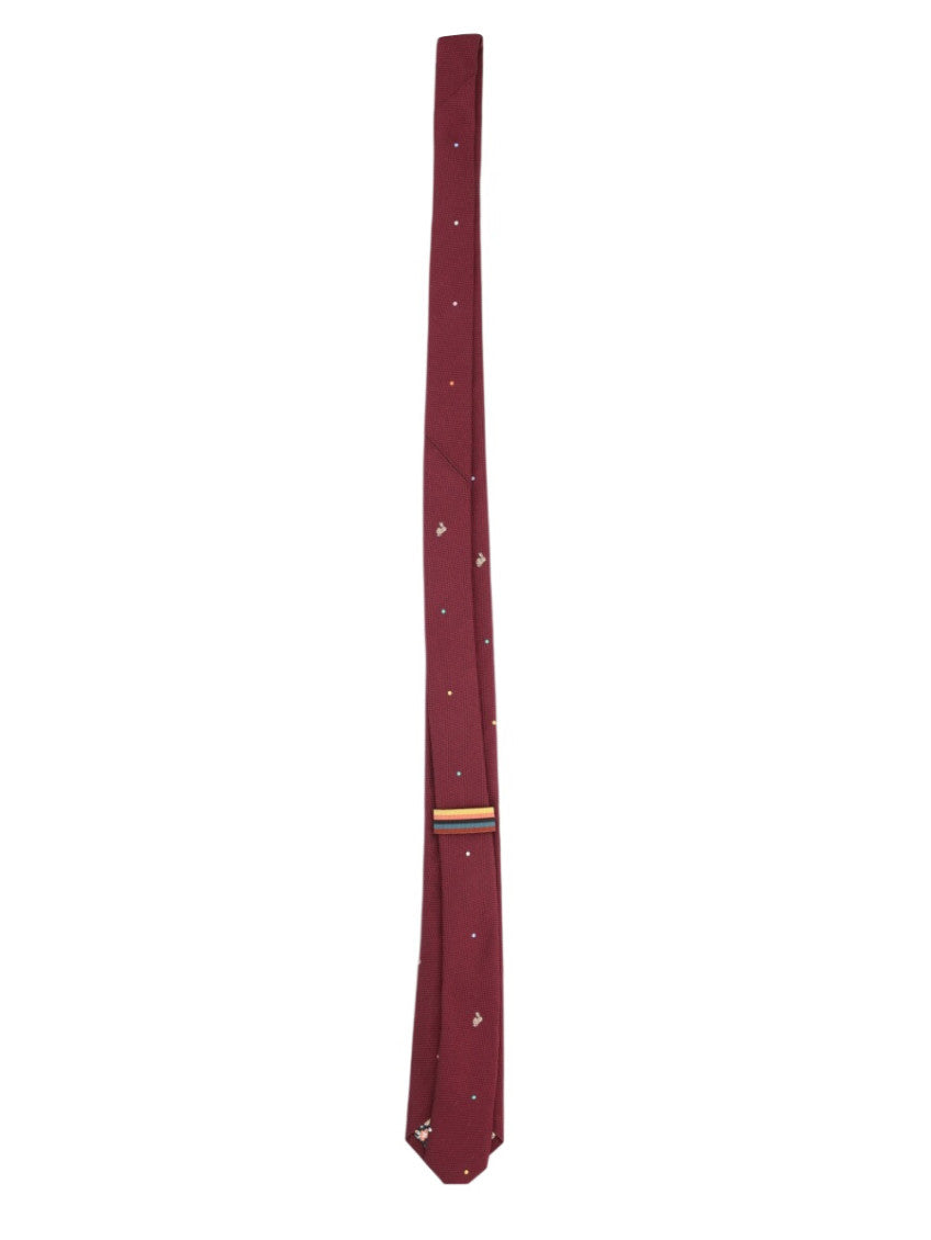 Red  Printed Tie 2