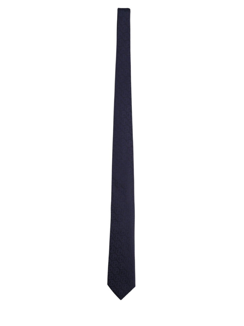 Navy Blue Logo Tie 1