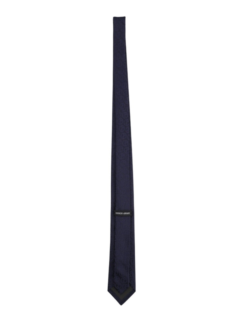 Navy Blue Logo Tie 2