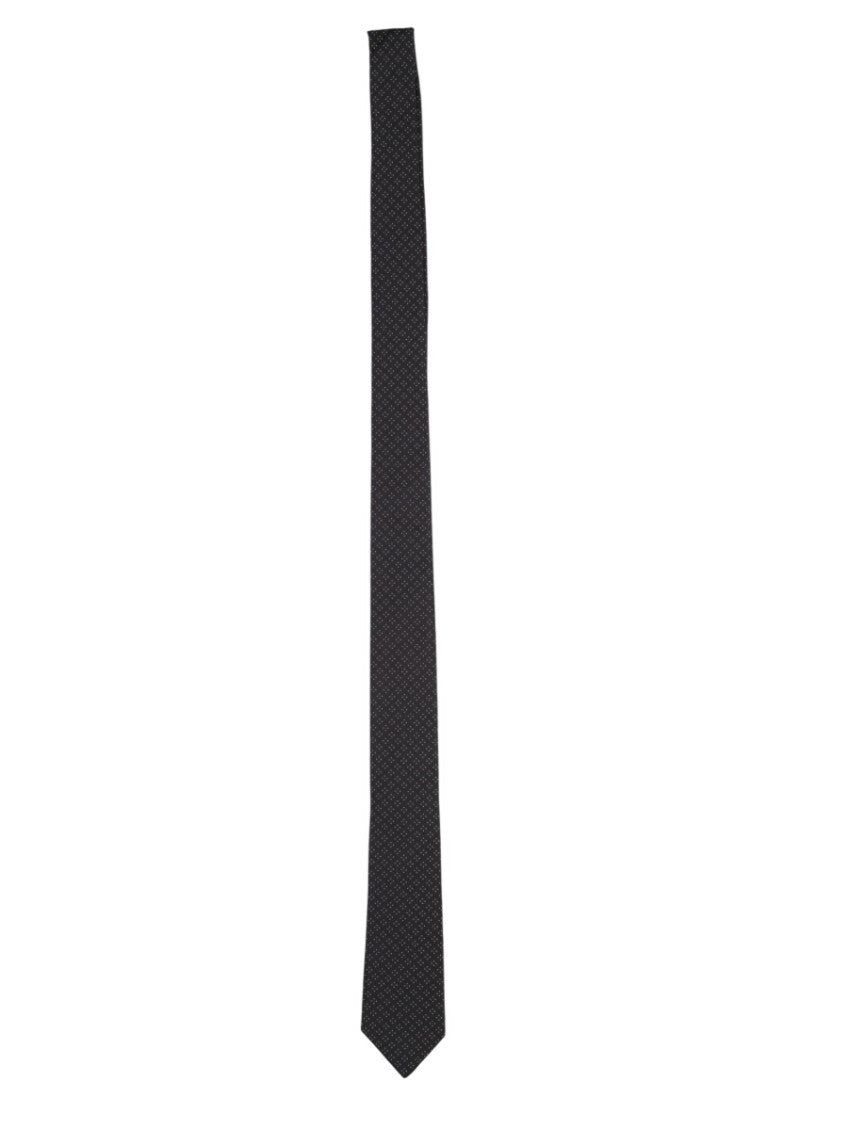 Black Geometric Pattern Tie 1