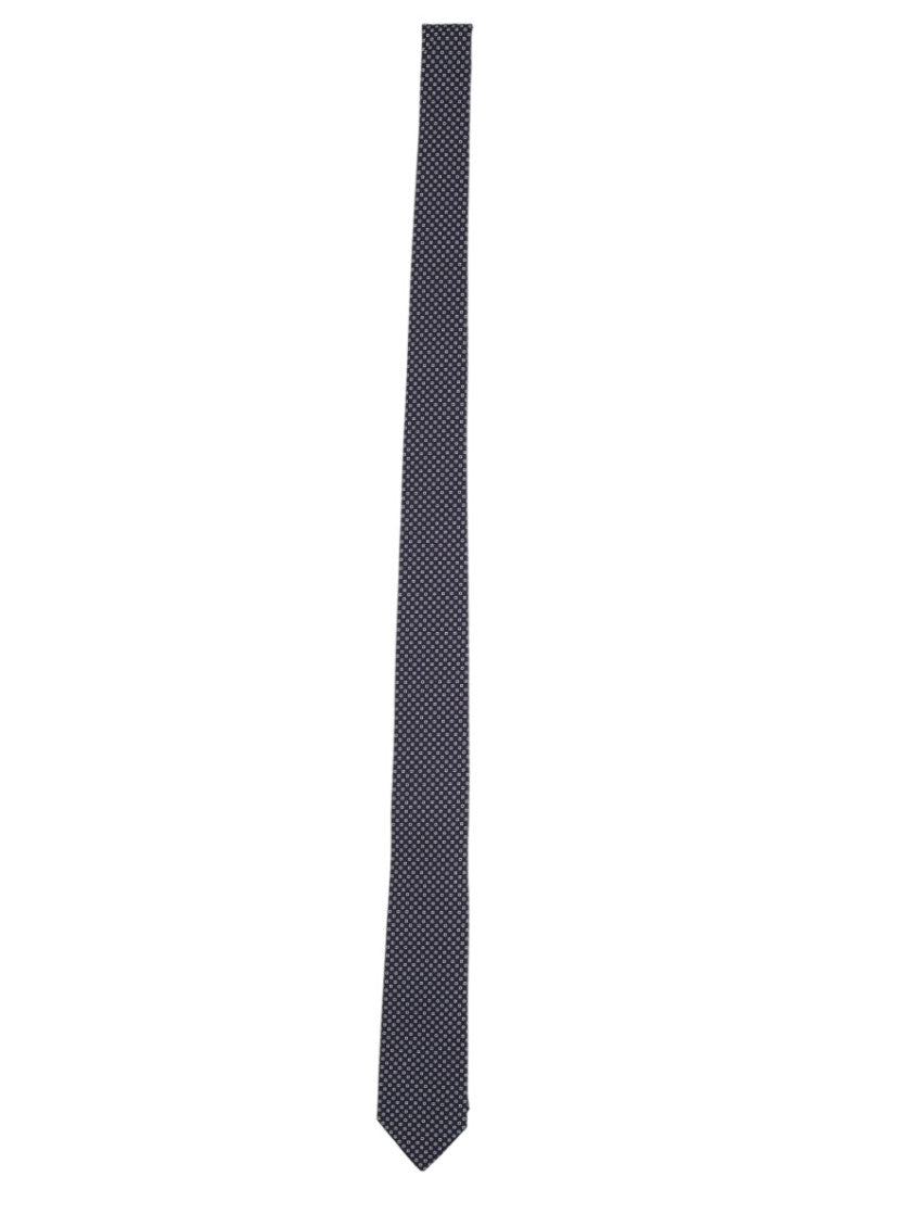 Dark Blue Logo Tie 1