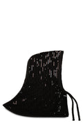 Black Embellished Balaclava Cap 1