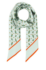 Light Blue Printed Bandana Scarf 1