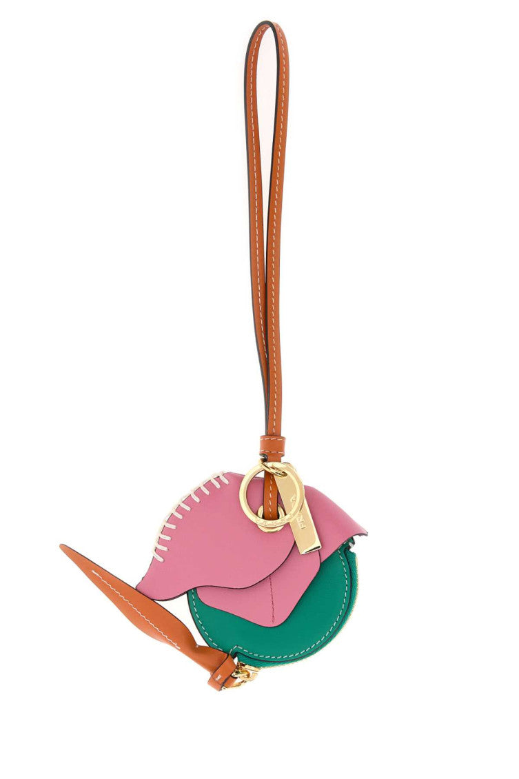 Multicolor Leather Key Charm 1