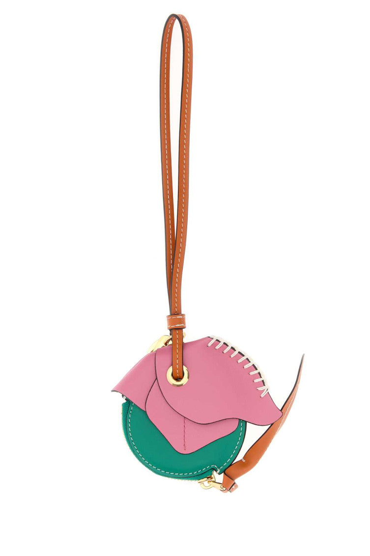 Multicolor Leather Key Charm 2