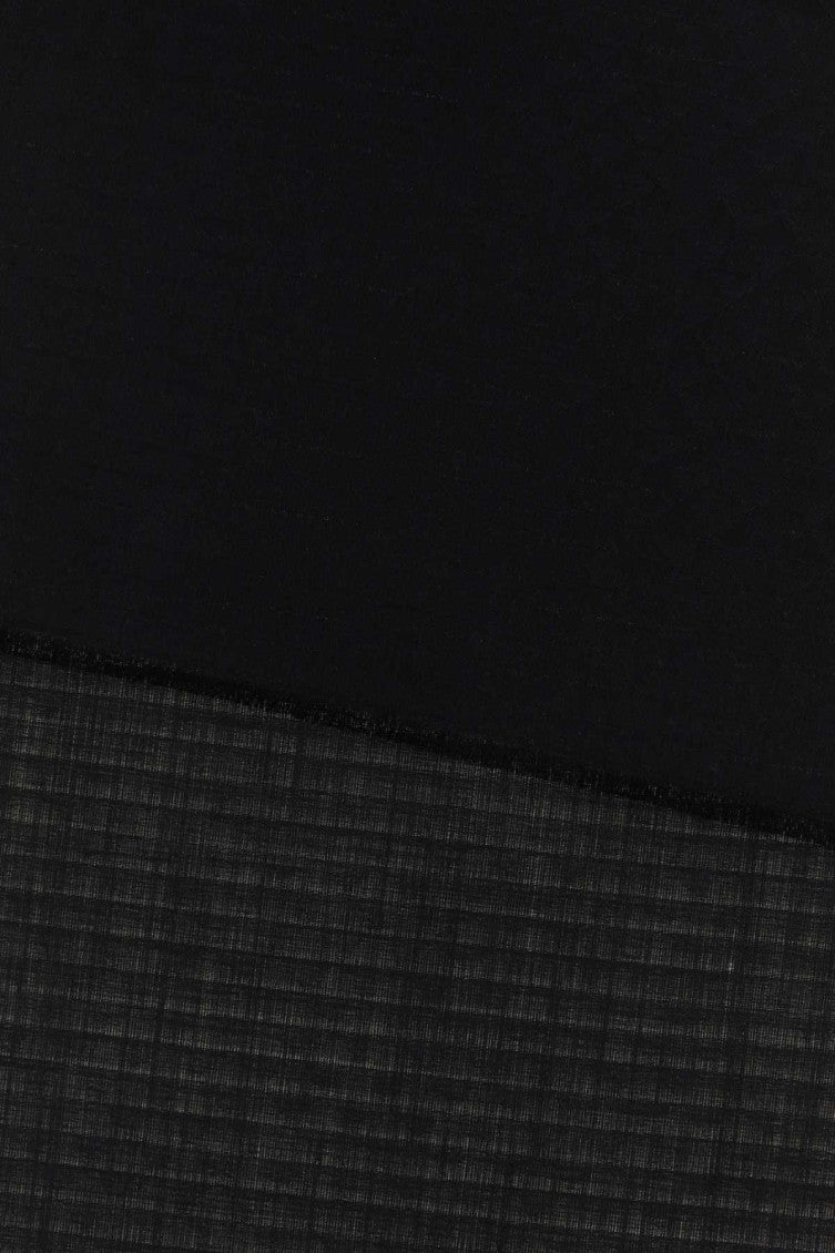 Black Jacquard Logo Scarf 2
