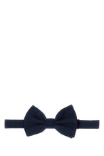 Navy Blue Silk Bow Tie 1