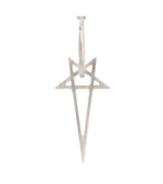 Silver Pentagram Single Dangler Earring 1