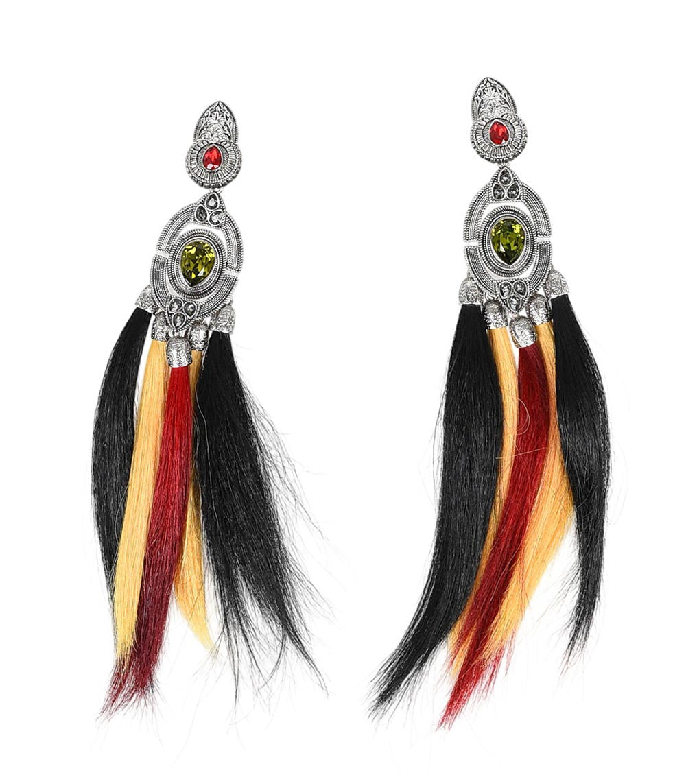Multicolor Tasseled Drop Earrings 1