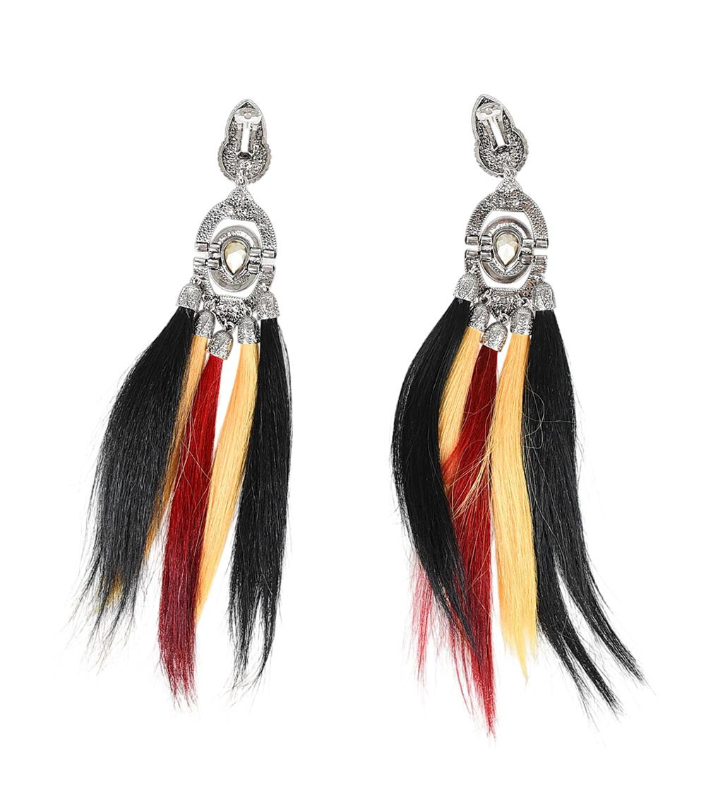 Multicolor Tasseled Drop Earrings 3