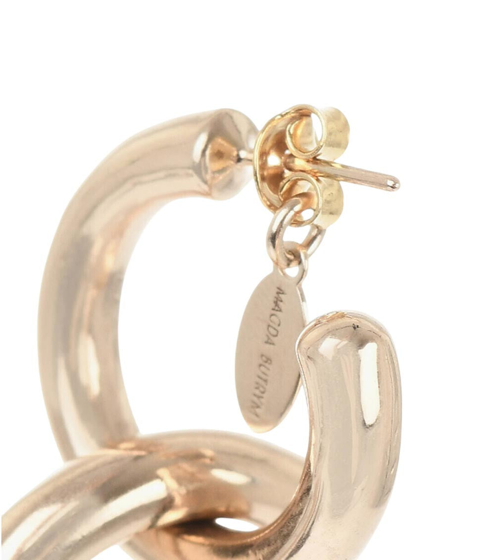 Golden Single Hoop Earring 2