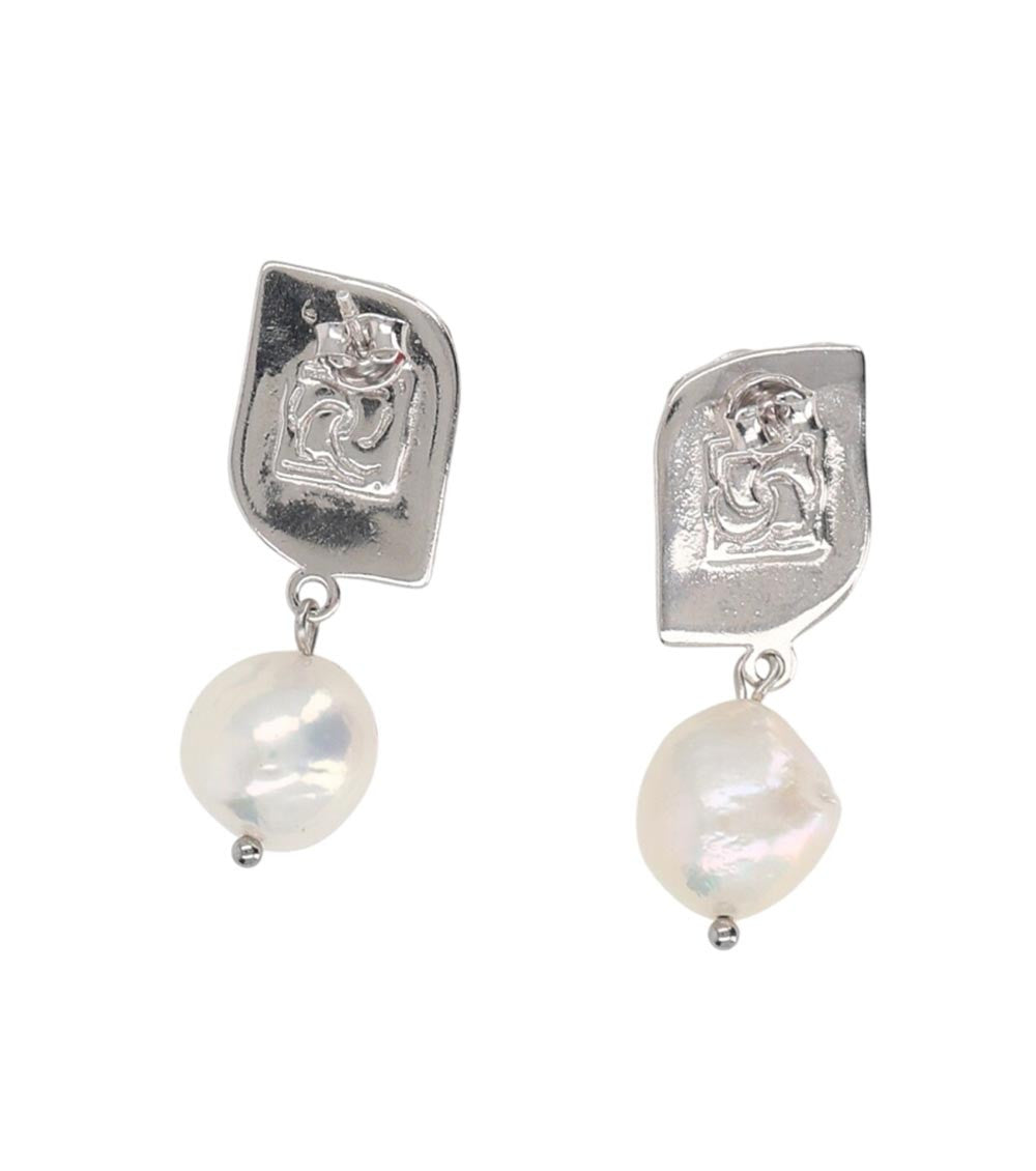 Silver Rose Drop Earrings 2