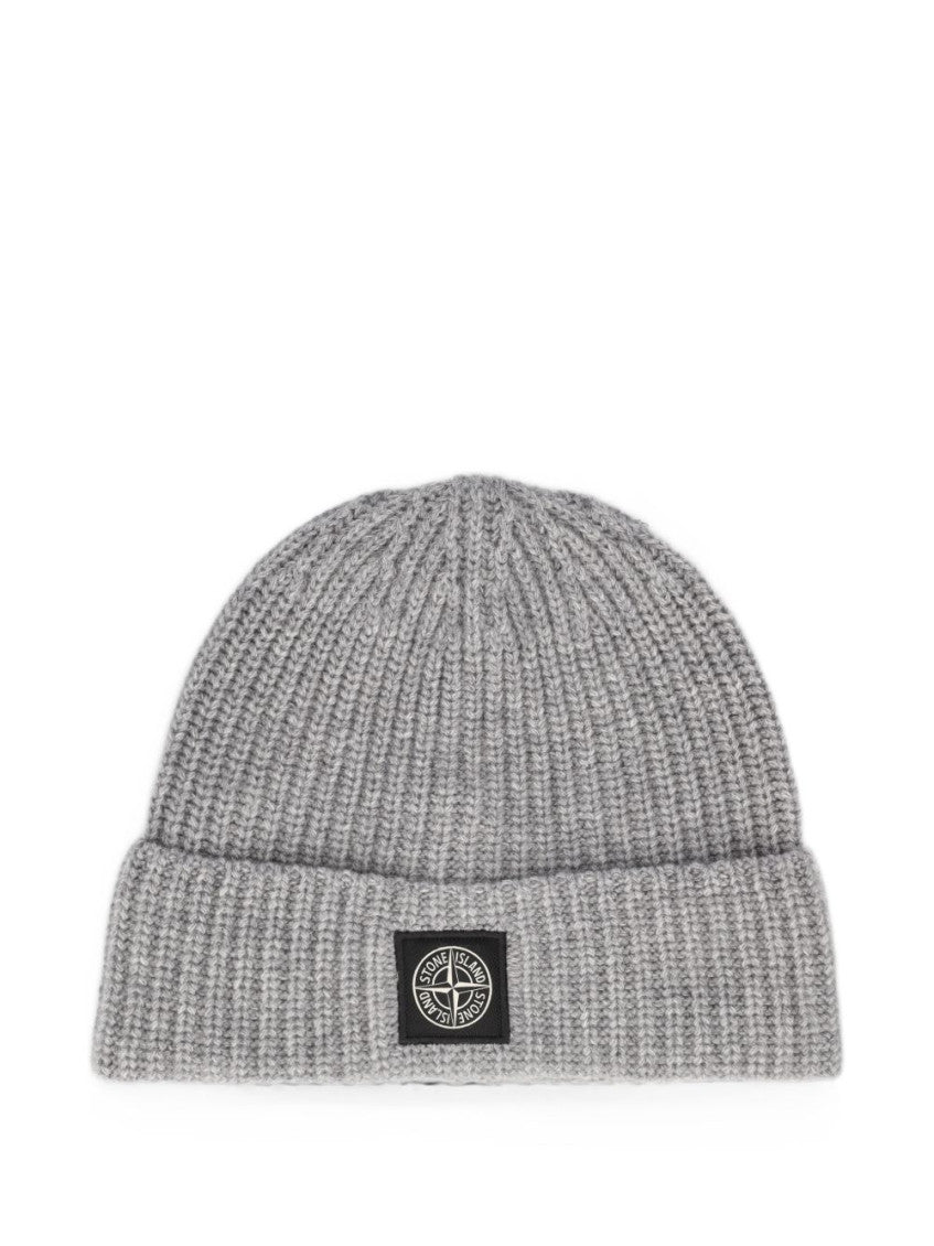 Grey Knitted Beanie Cap 1