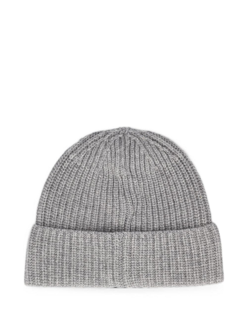 Grey Knitted Beanie Cap 3