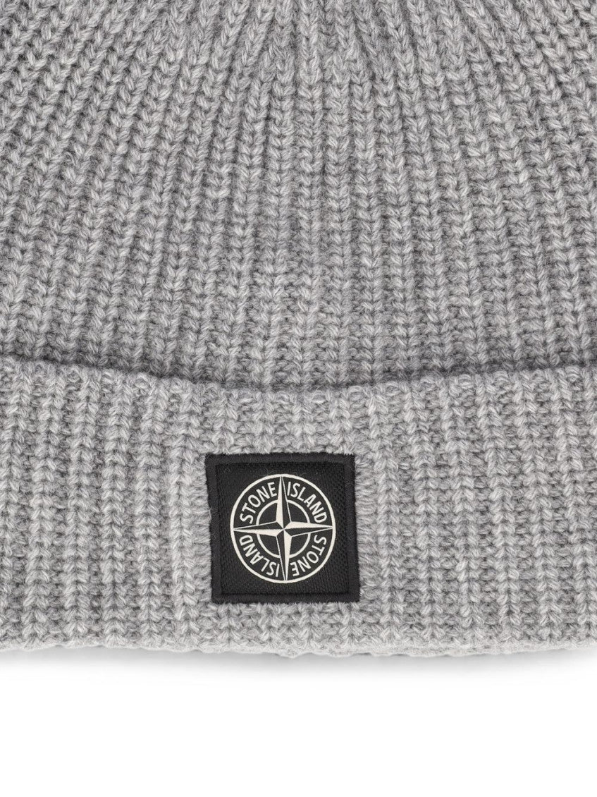Grey Knitted Beanie Cap 4