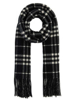 Black Check Print Scarf 1