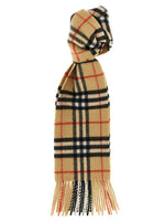 Beige Check Print Scarf 1
