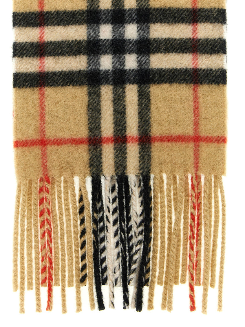 Beige Check Print Scarf 2