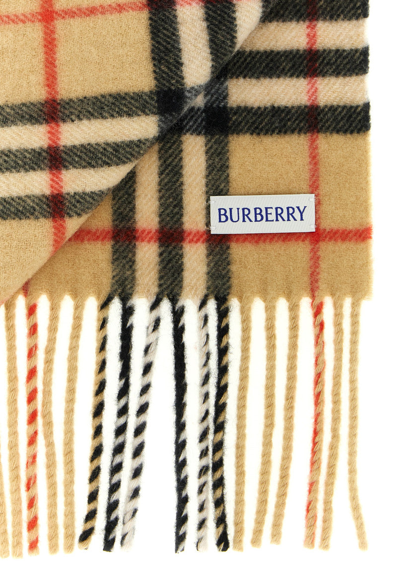 Beige Check Print Scarf 3