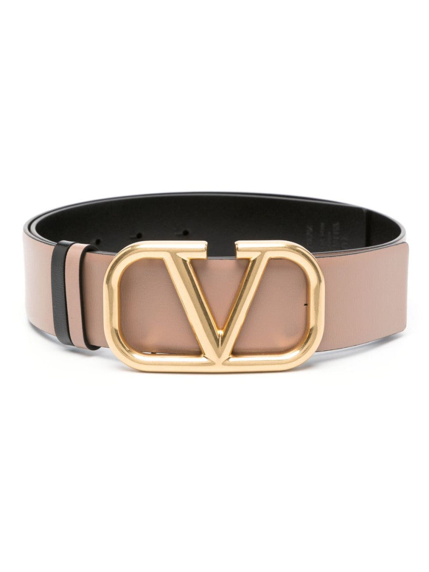 Peach Vlogo leather belt 1