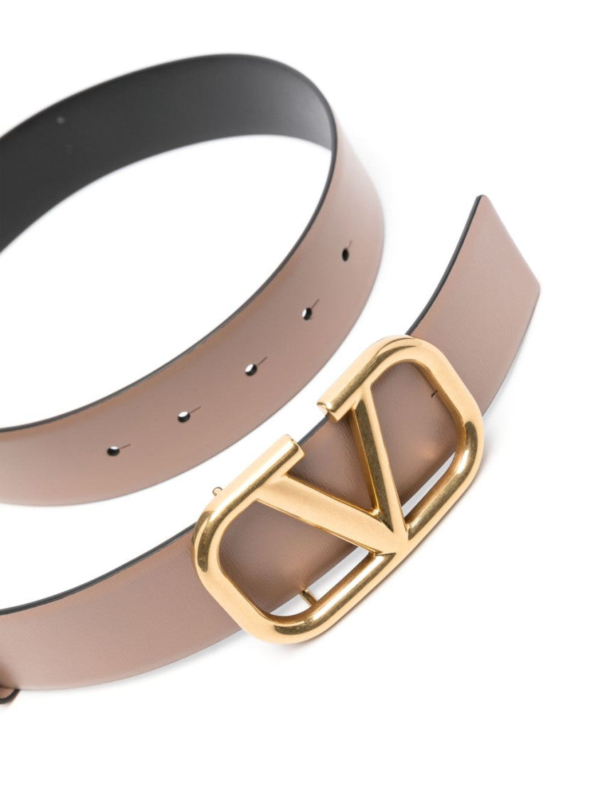 Peach Vlogo leather belt 2
