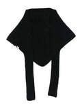 Black Le Chale Gros Grain Scarf 1