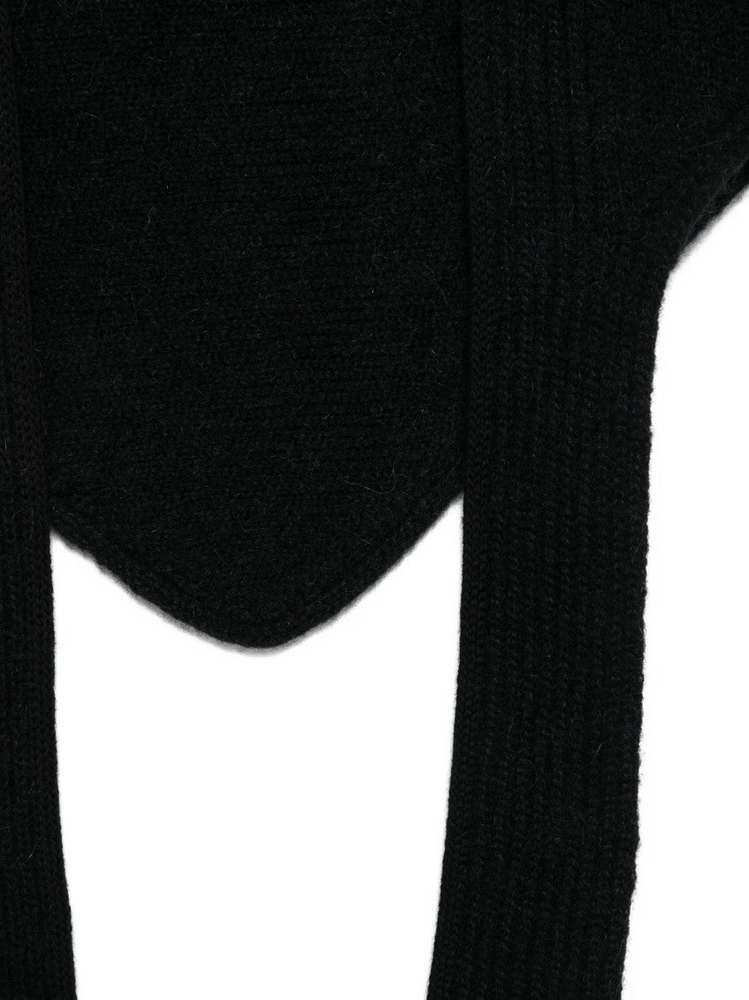 Black Le Chale Gros Grain Scarf 3