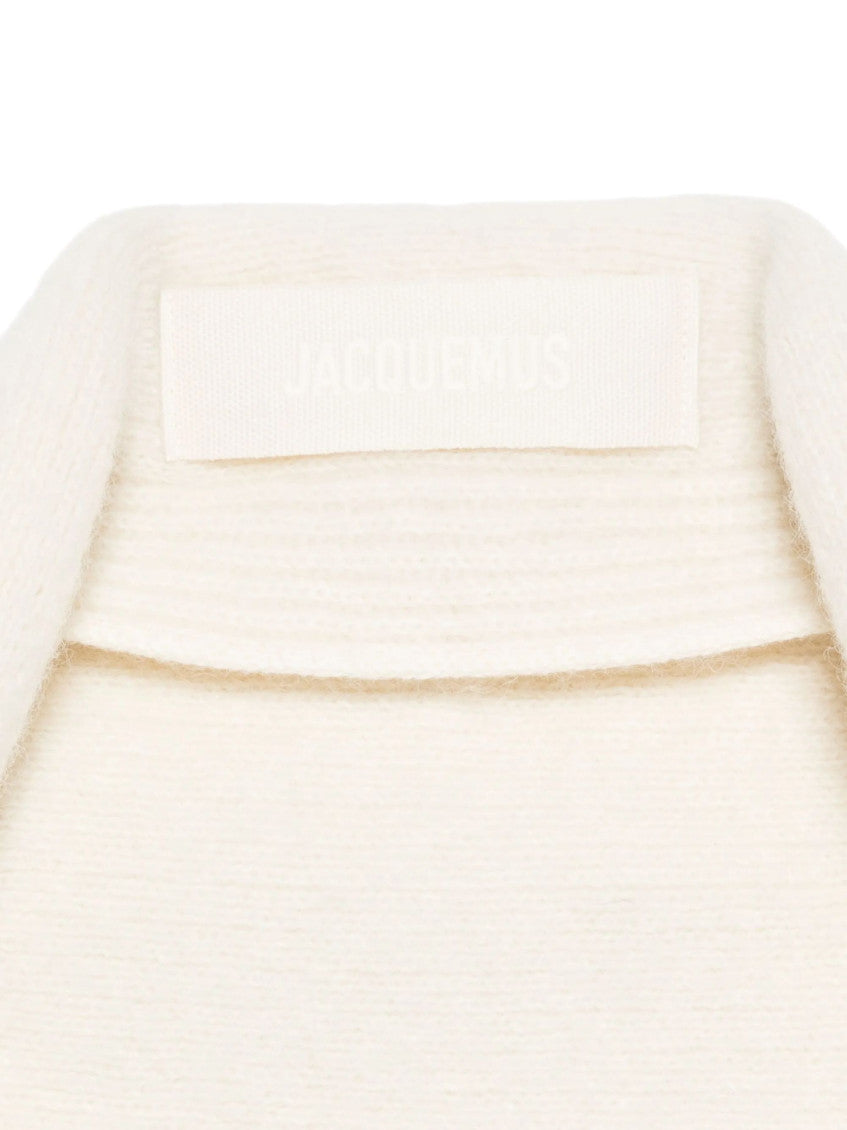 White Le Chale Gros Grain Scarf 2