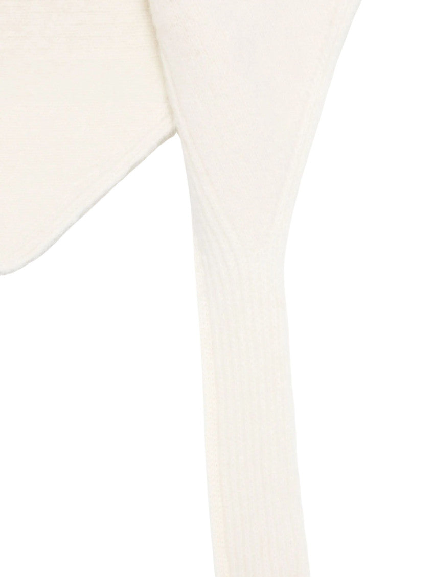 White Le Chale Gros Grain Scarf 3