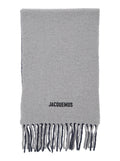 Grey Solid Scarf 1