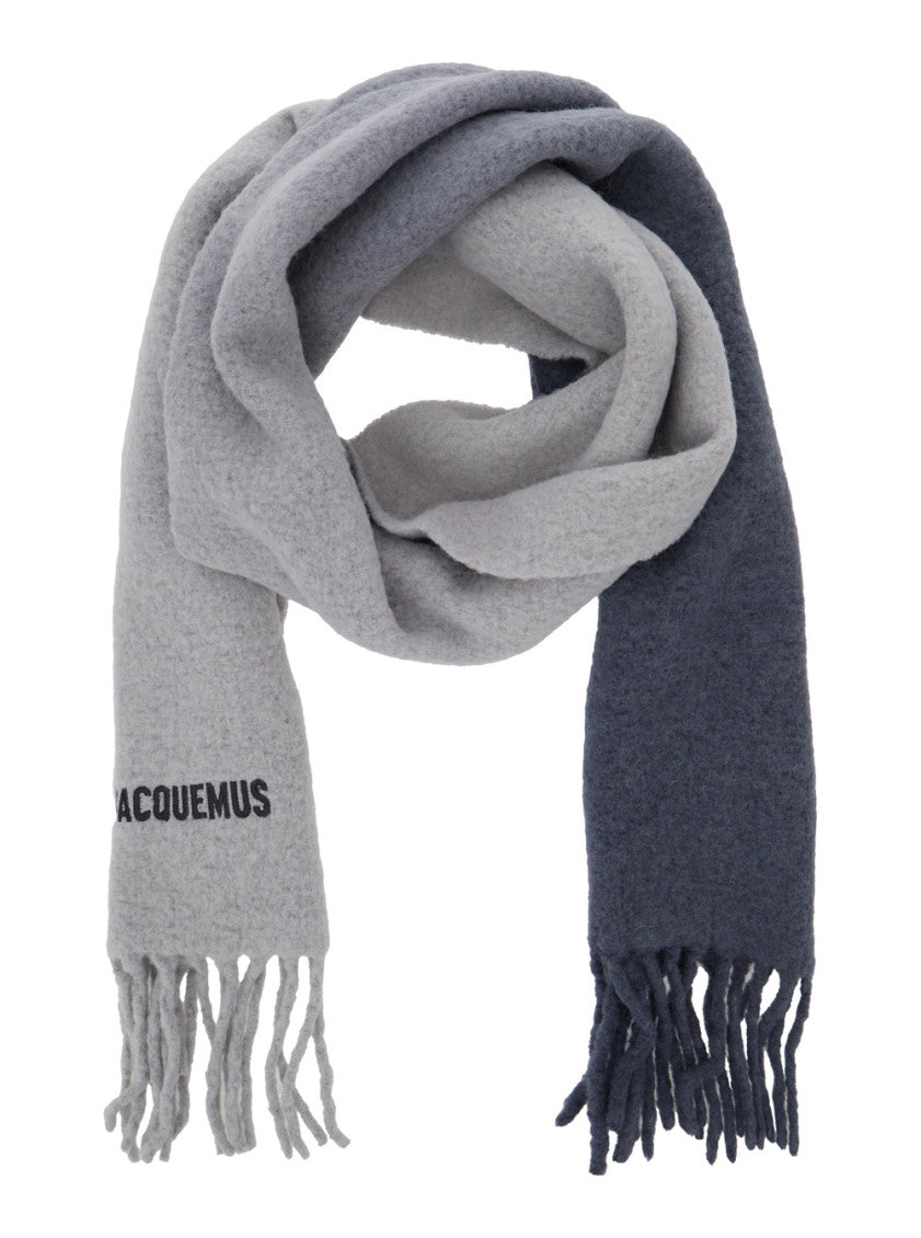 Grey Solid Scarf 2