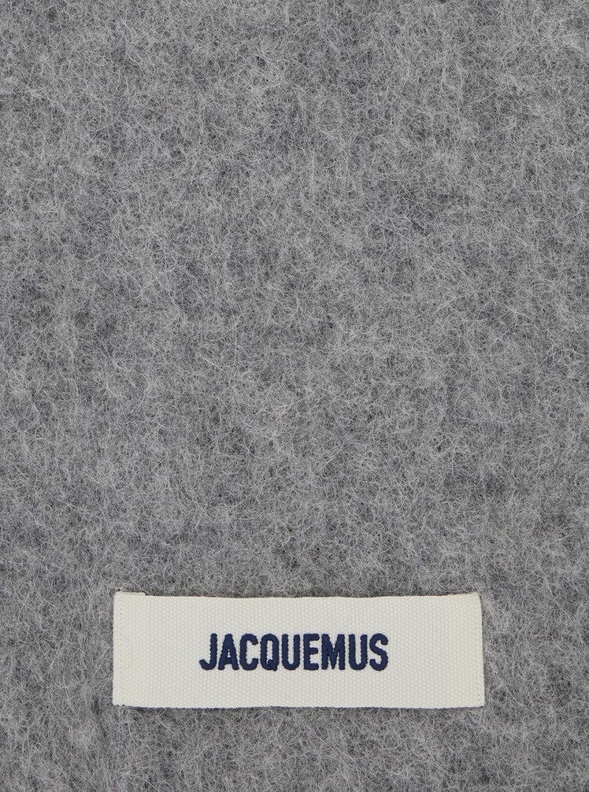 Grey Textured Scarf 3