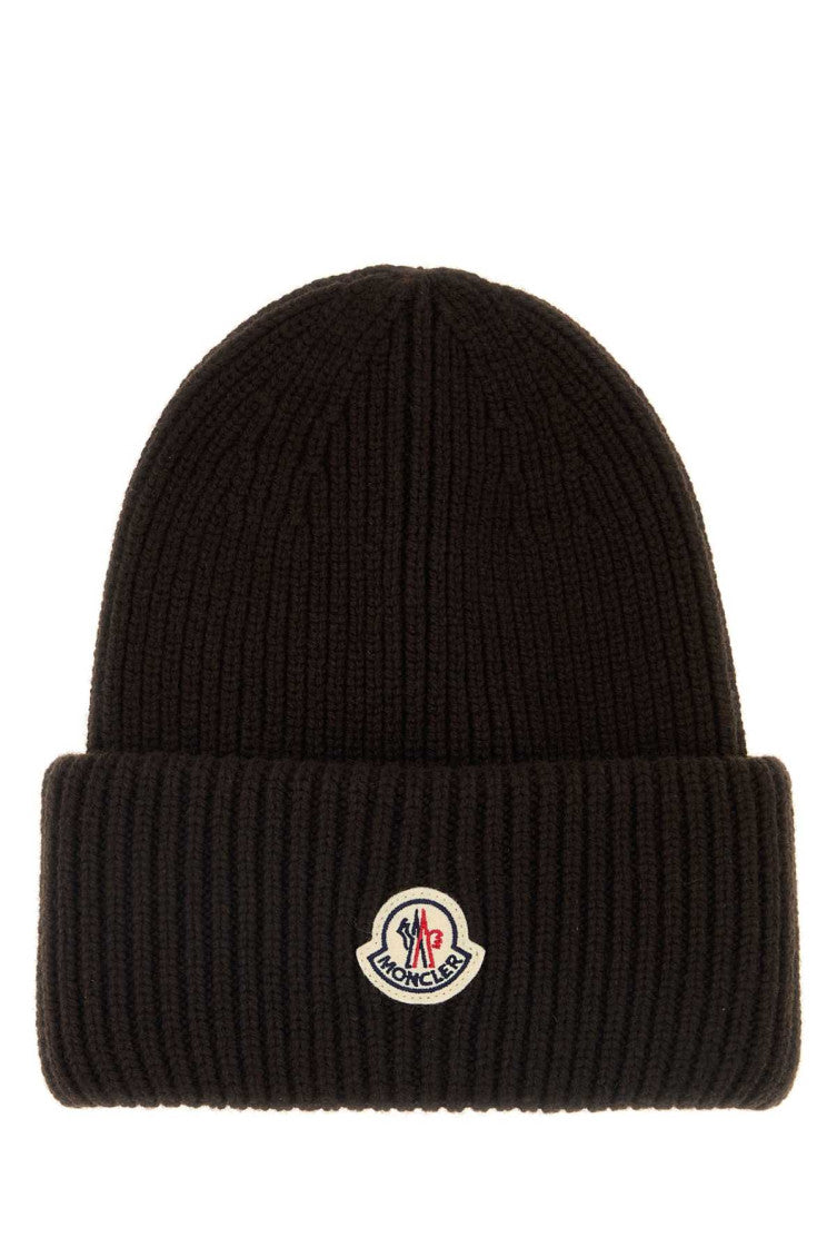 Dark Brown Ribbed Beanie Hat 1