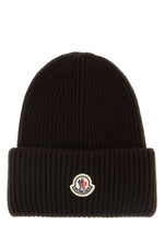 Dark Brown Ribbed Beanie Hat 1