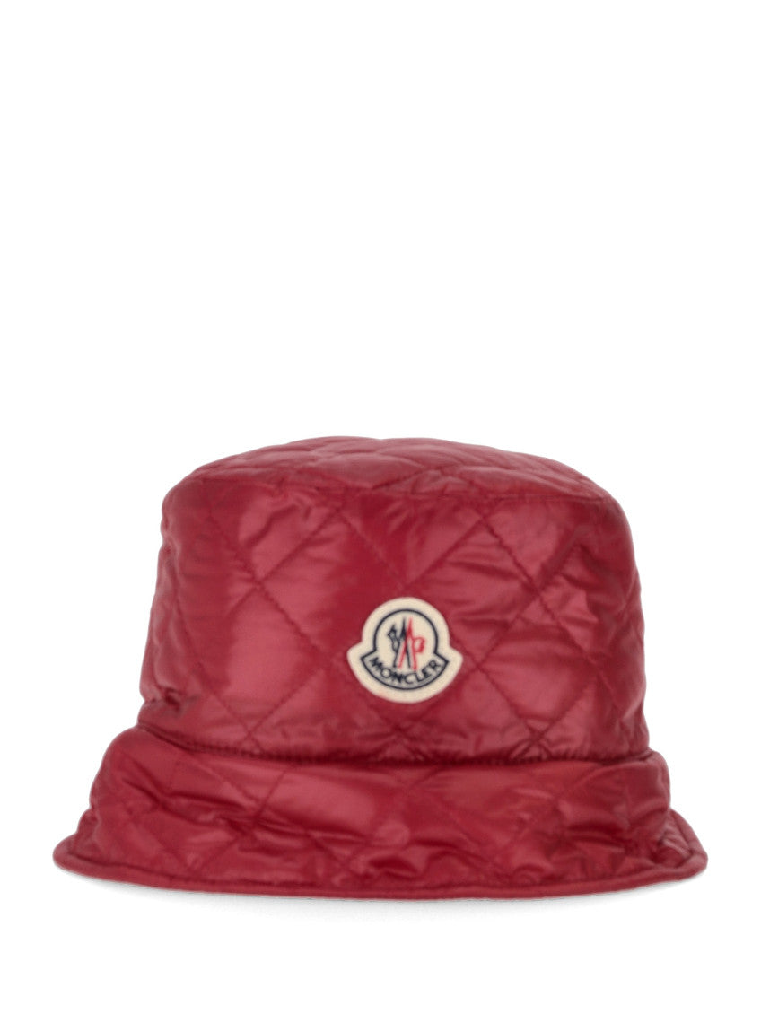 Red Quilted Bucket Hat 1