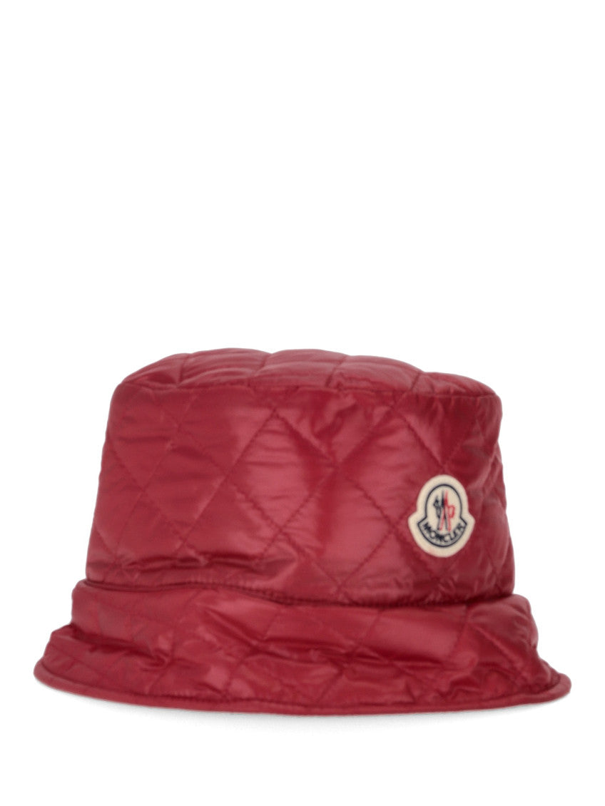 Red Quilted Bucket Hat 2