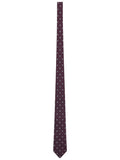 Bordeaux Jacquard Pattern Tie 1