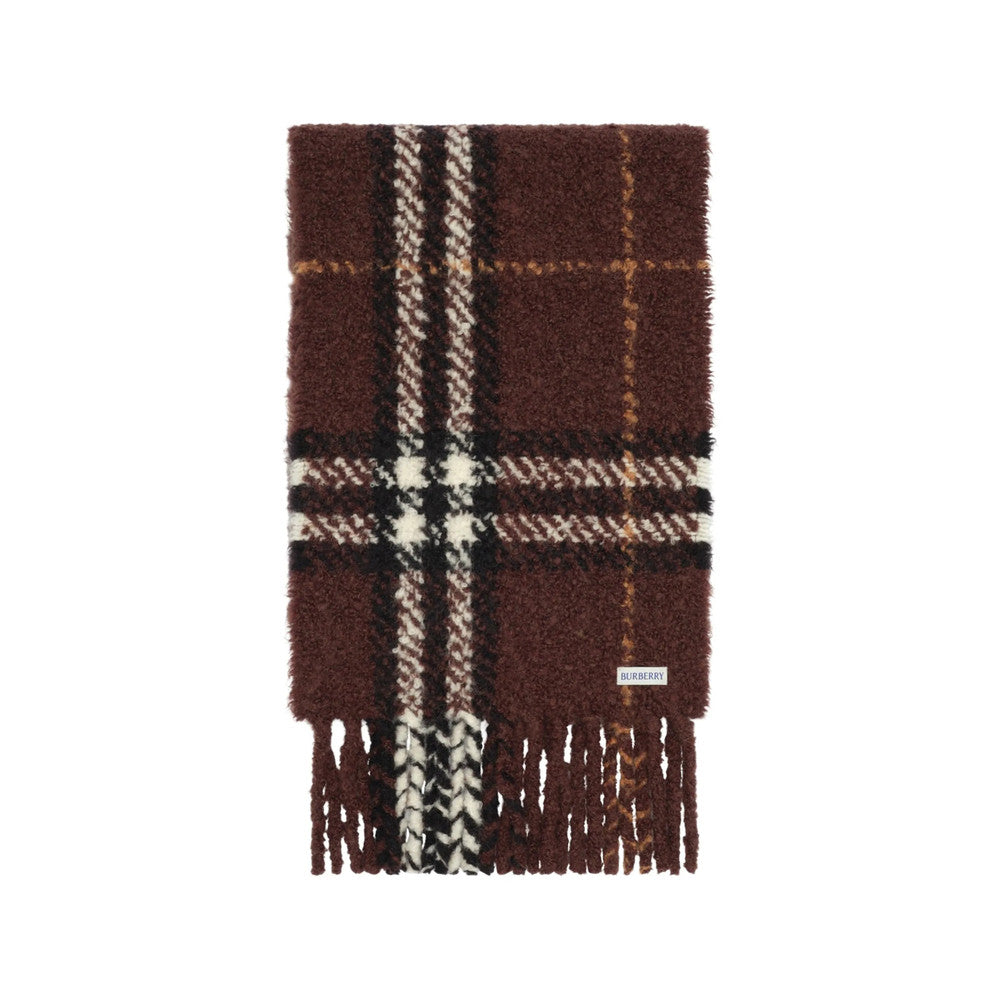Brown Check Scarf 1