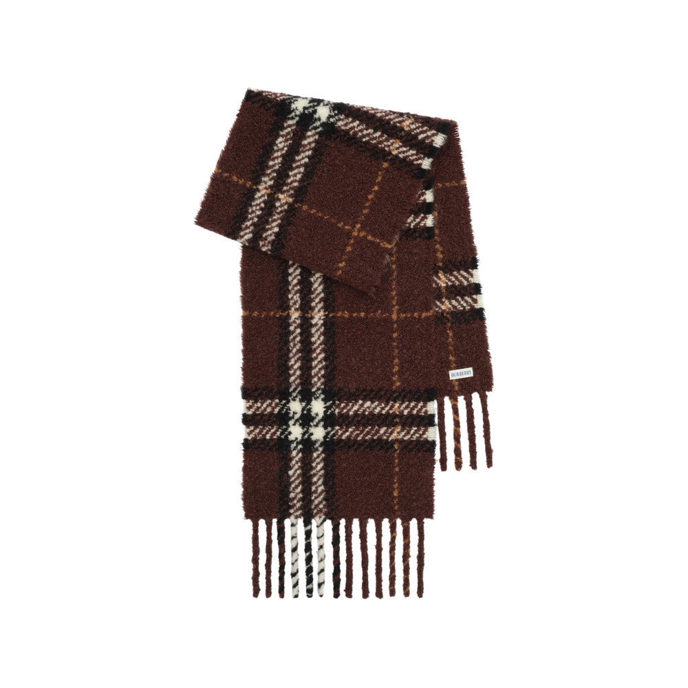 Brown Check Scarf 2