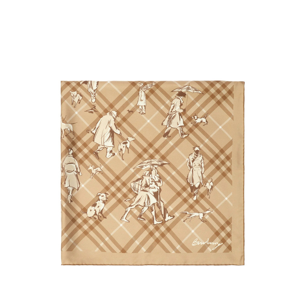 Beige Heritage Check Scarf 2