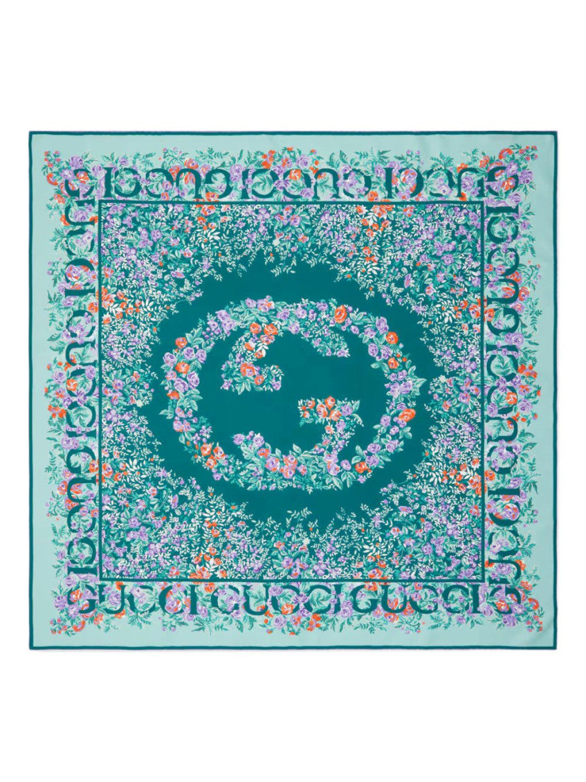 Multicolor Floral Printed Scarf 1