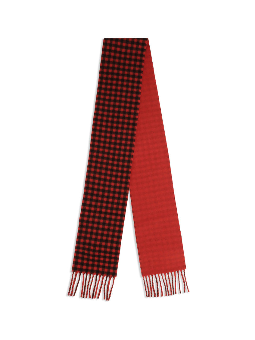 Red Checked Scarf 2