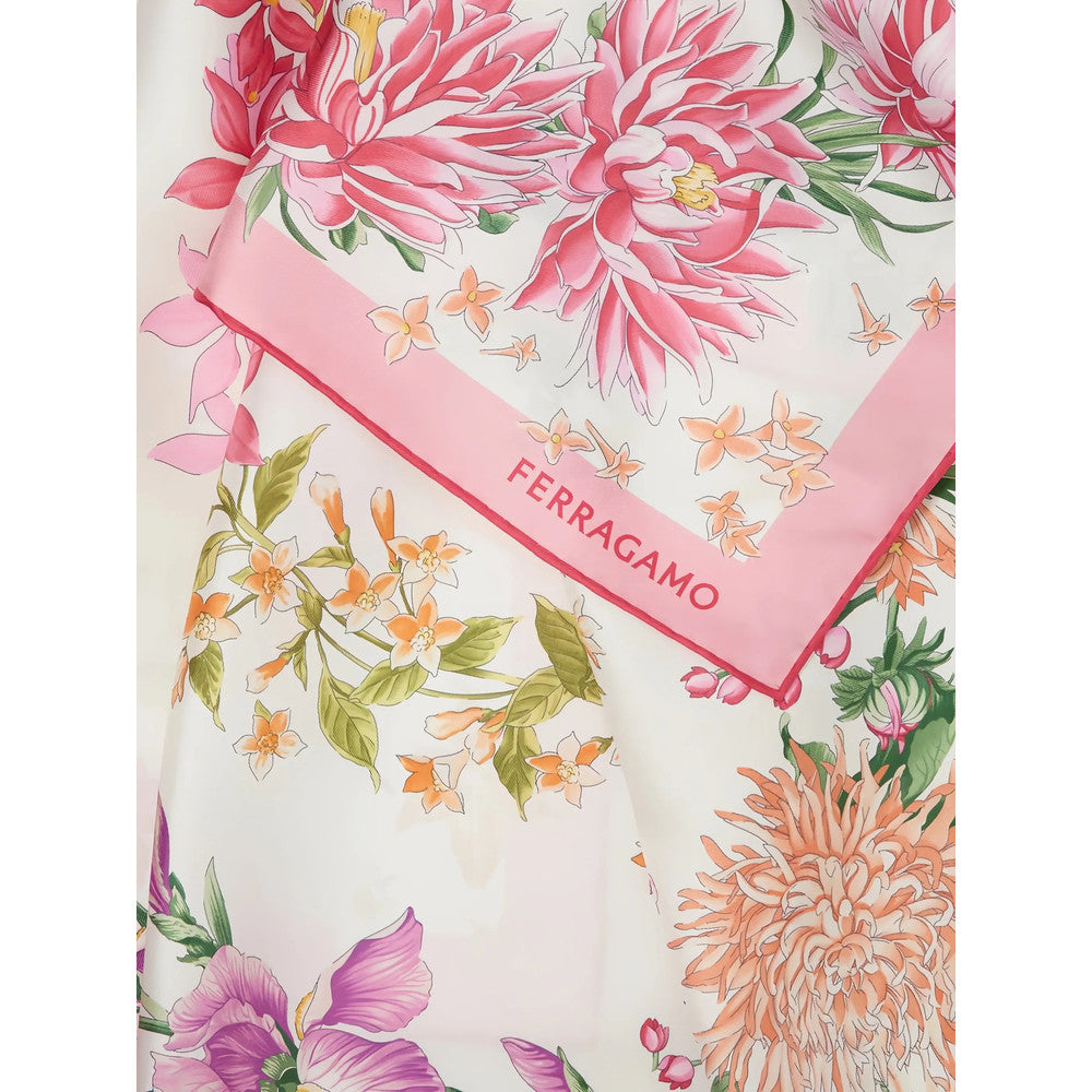 Pink Floral Scarf 2